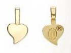 Bails gold plated K 18 heart